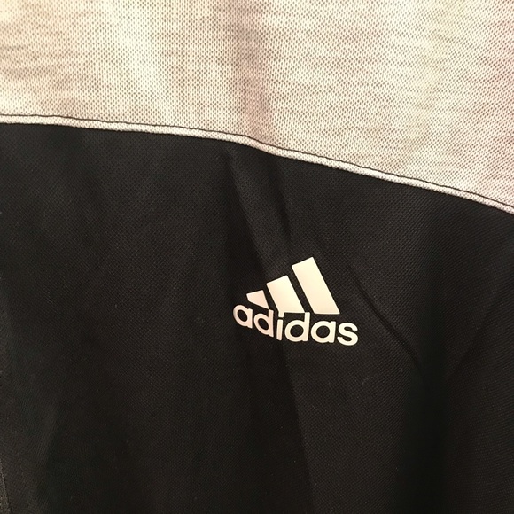 Adidas Double Pique Pullover Mens Size L 1/4 Zip Made in Egypt New with Tags - Picture 4 of 7